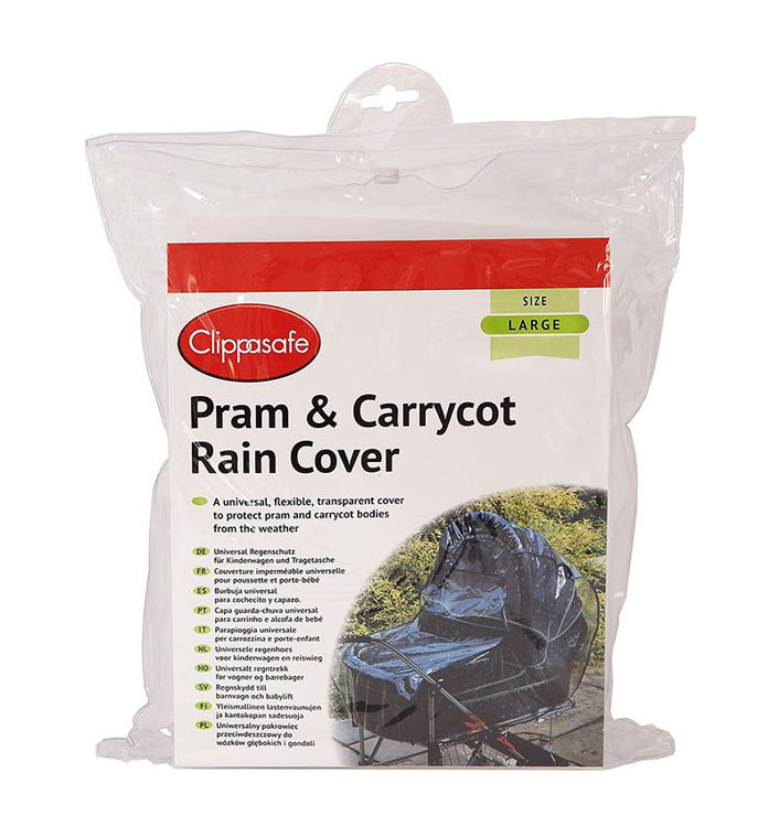 WeeOnes. NO15 CLIPPASAFE UNIVERSAL PRAM CARRYCOT RAINCOVER